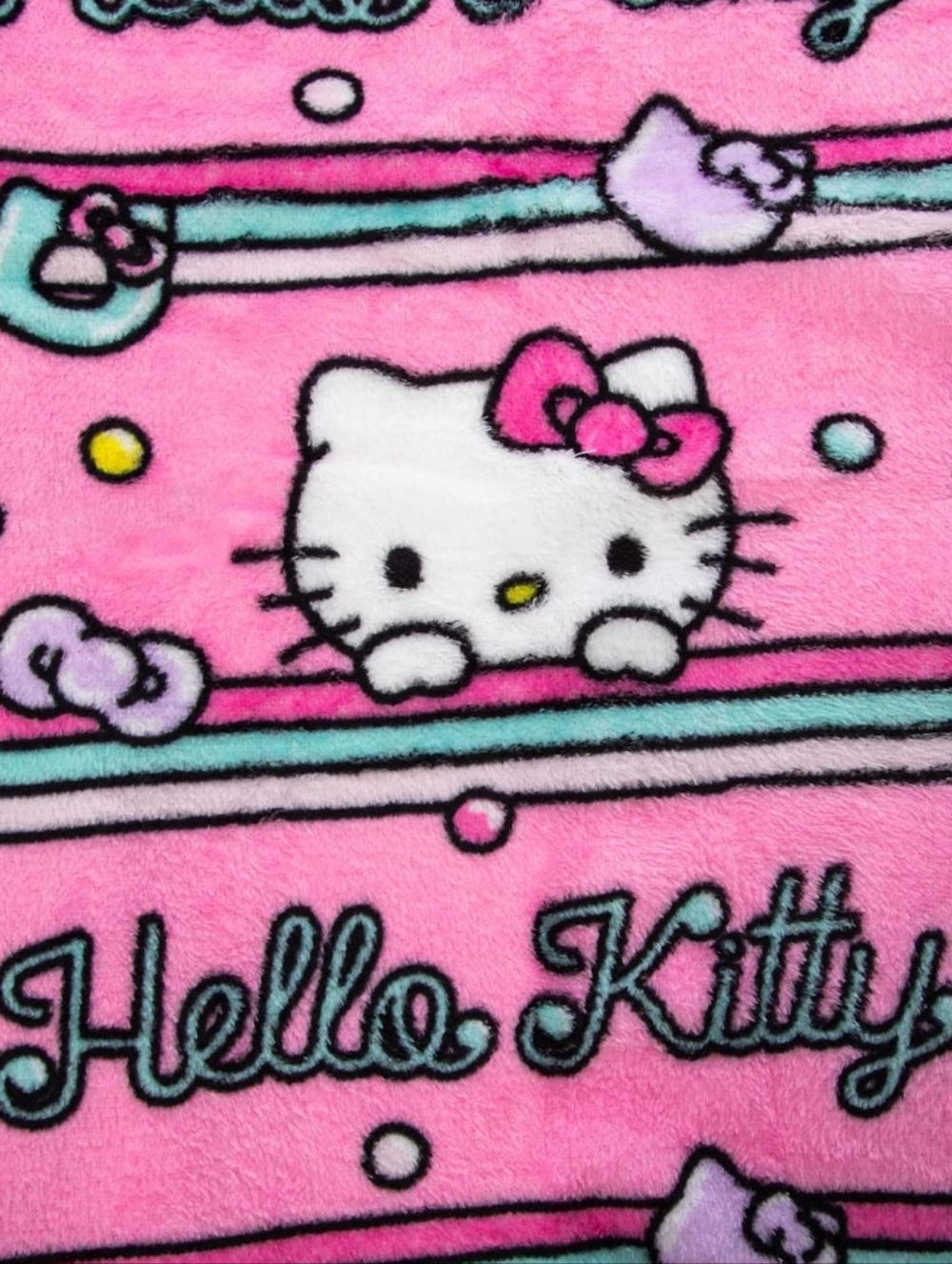 Sanrio Hello Kitty Sweet as Sugar Silk Touch Throw Blanket Pink